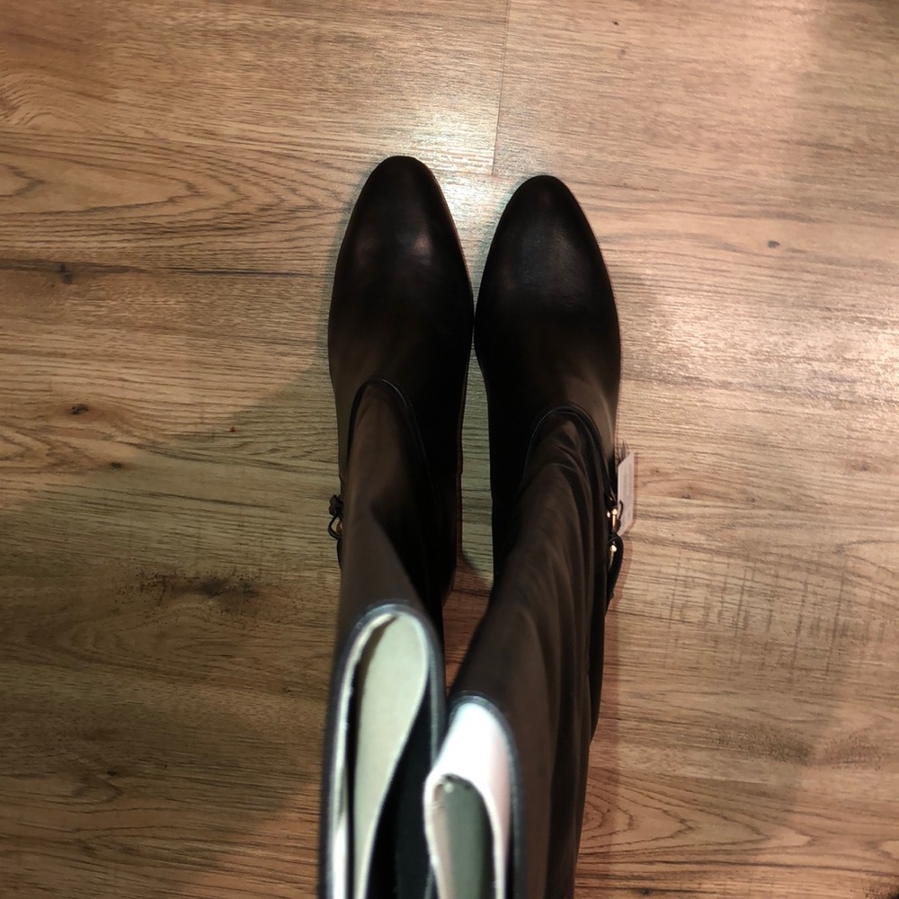 NEW!!Zara Tall 3.3” Heeled Knee Boots Size 42 - Picture 8 of 12